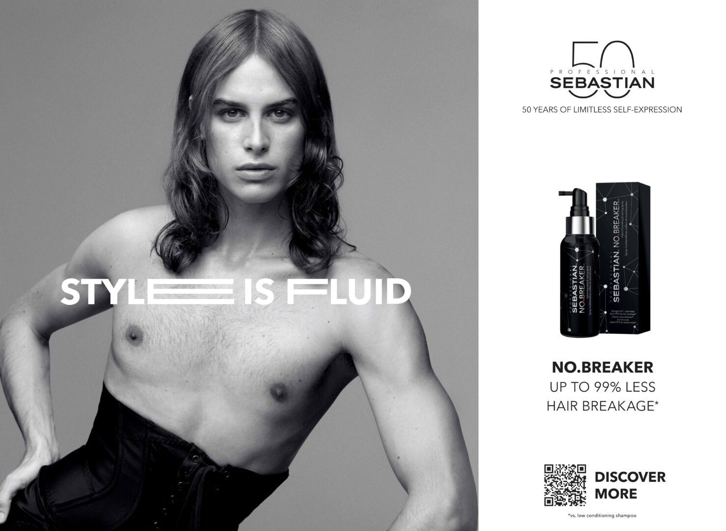 The new campaign "STYLE IS FLUID" by Sebastian Professional