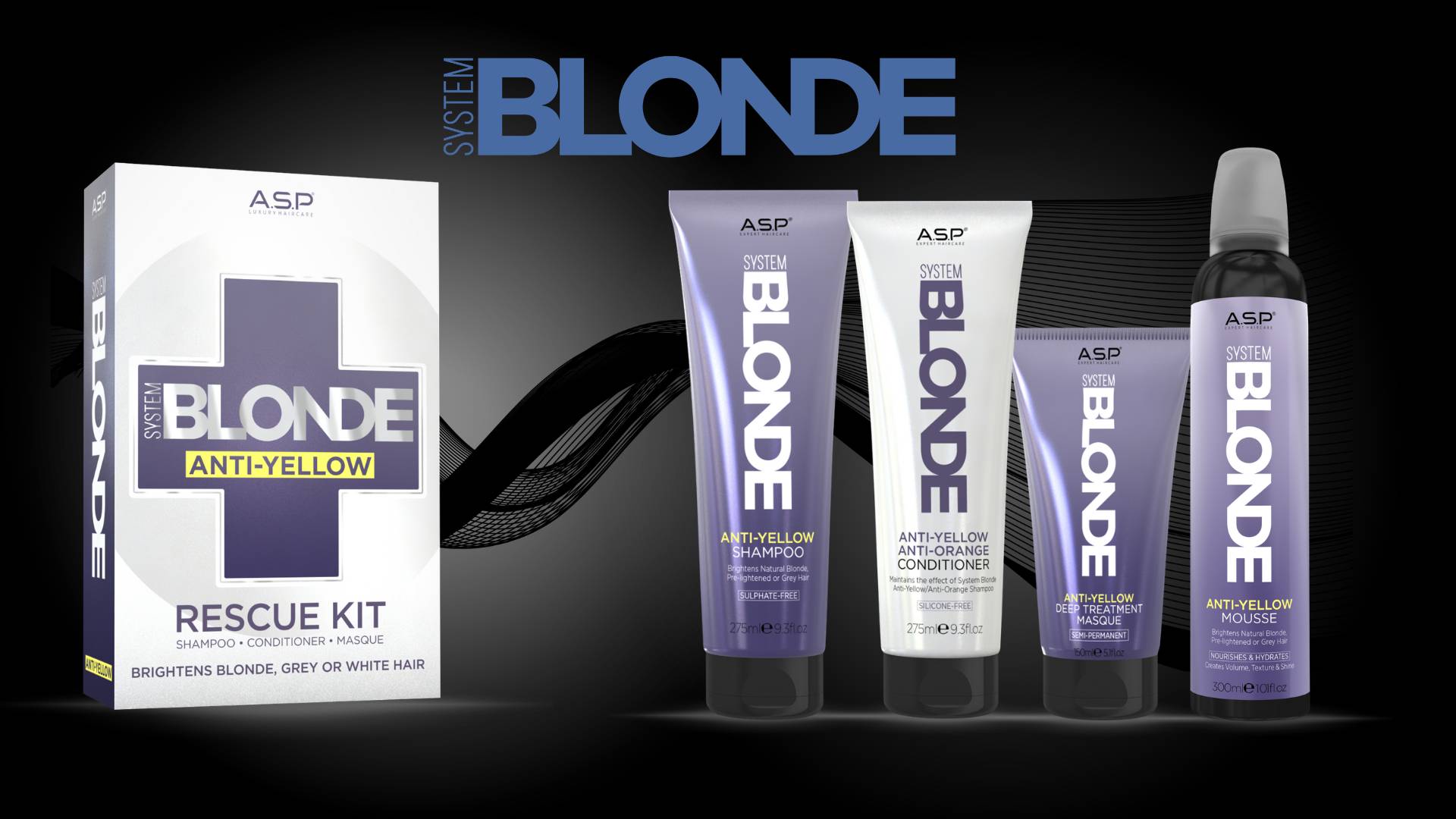 System Blonde Anti Yellow series Home Care by A.S.P.