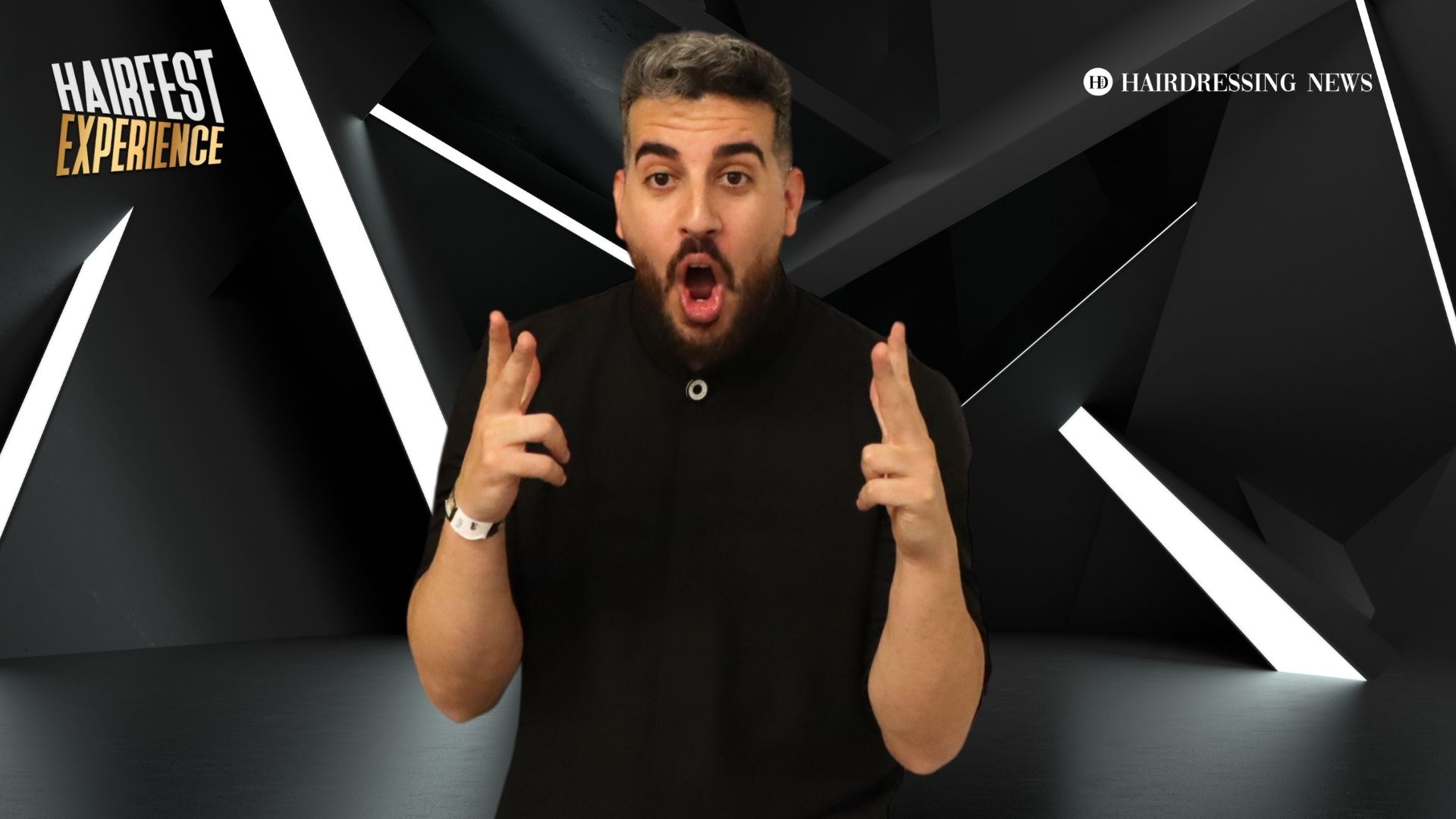 Ο Γιώργος Μερκούρης στο stage του Hairfest Experience 2024