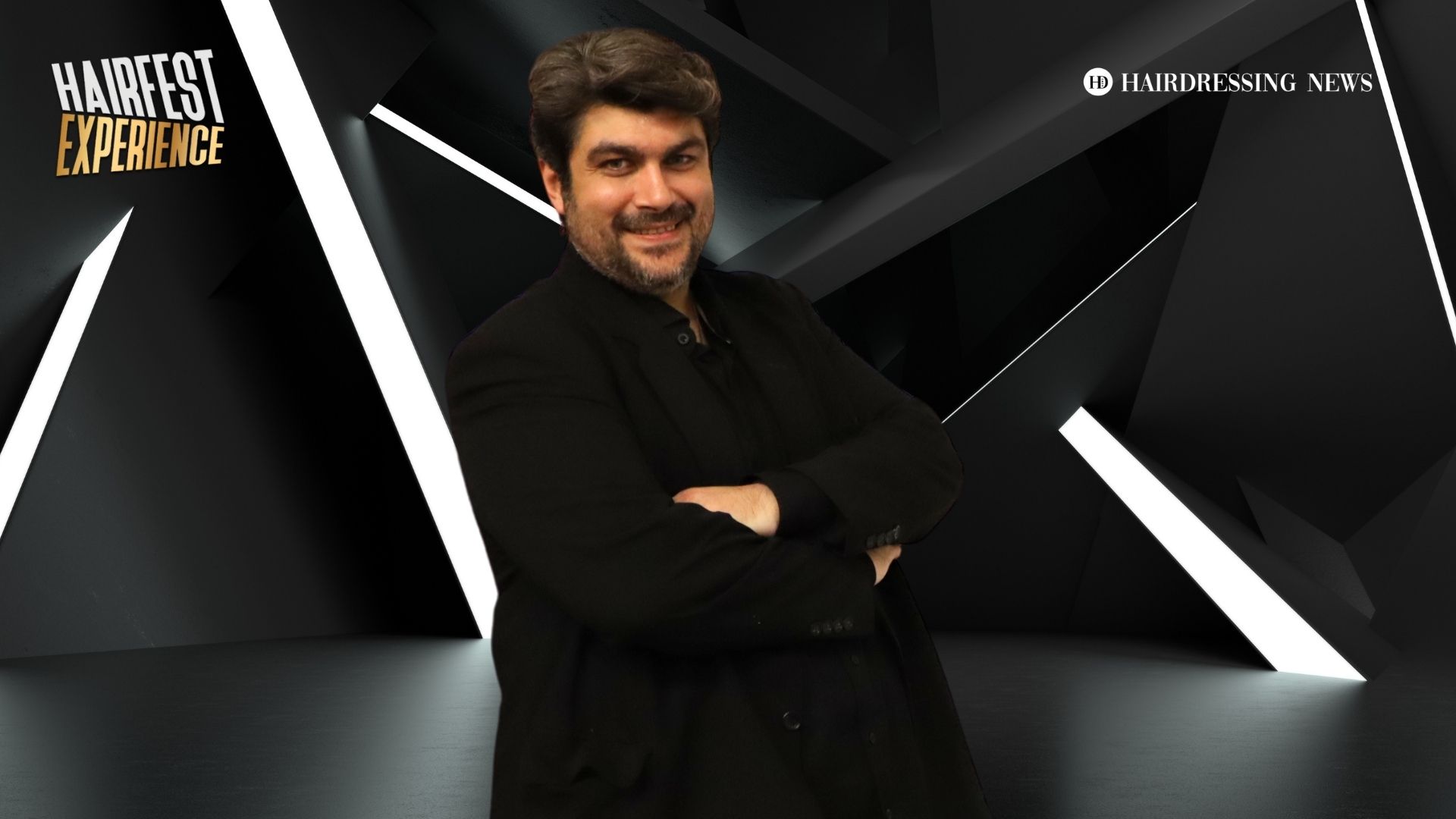 O Κλεάνθης Κεφάλας στο stage του HAIRFEST EXPERIENCE 2024