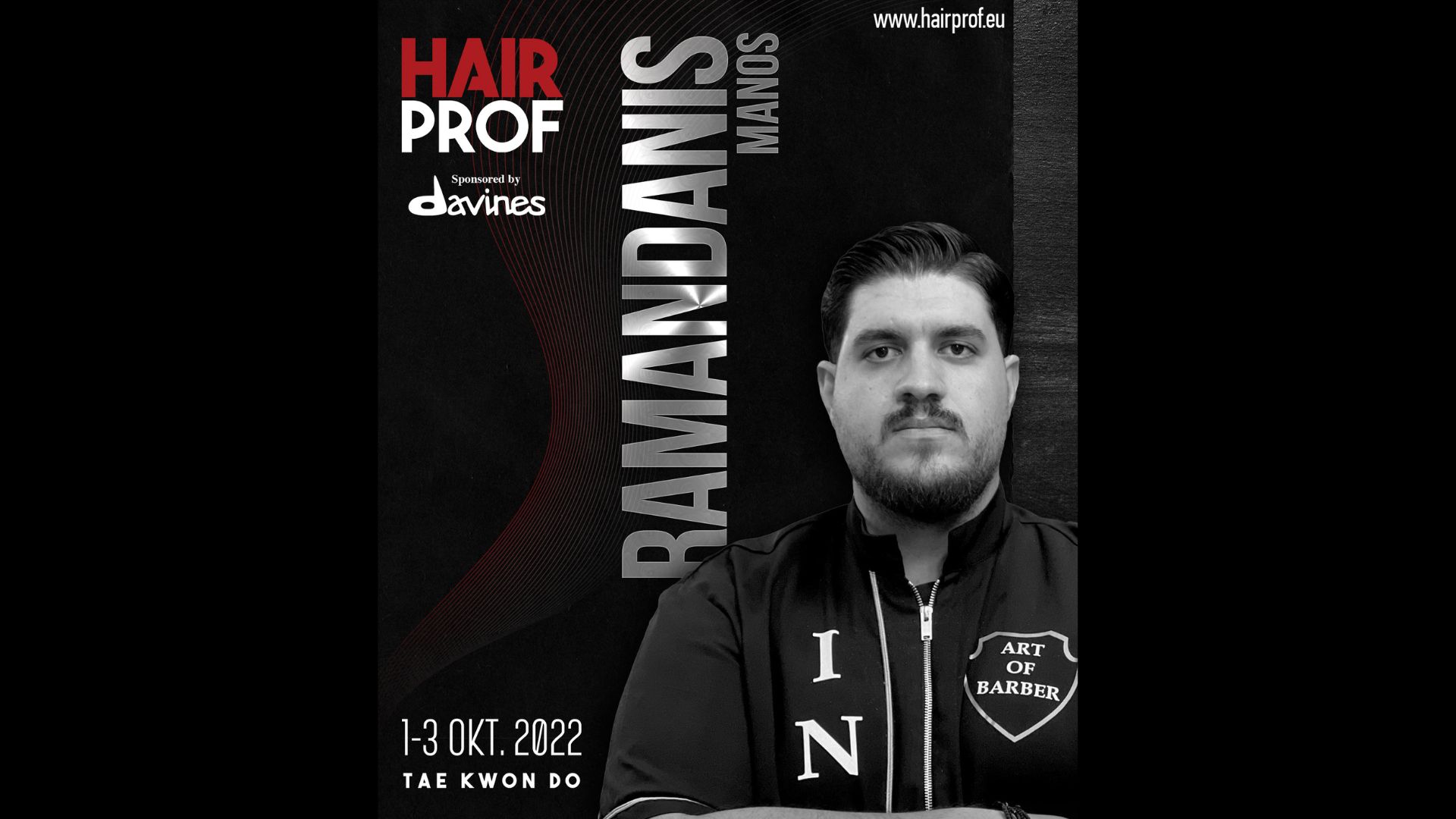 Ο Μάνος Ραμανδάνης στη Hairprof 2022