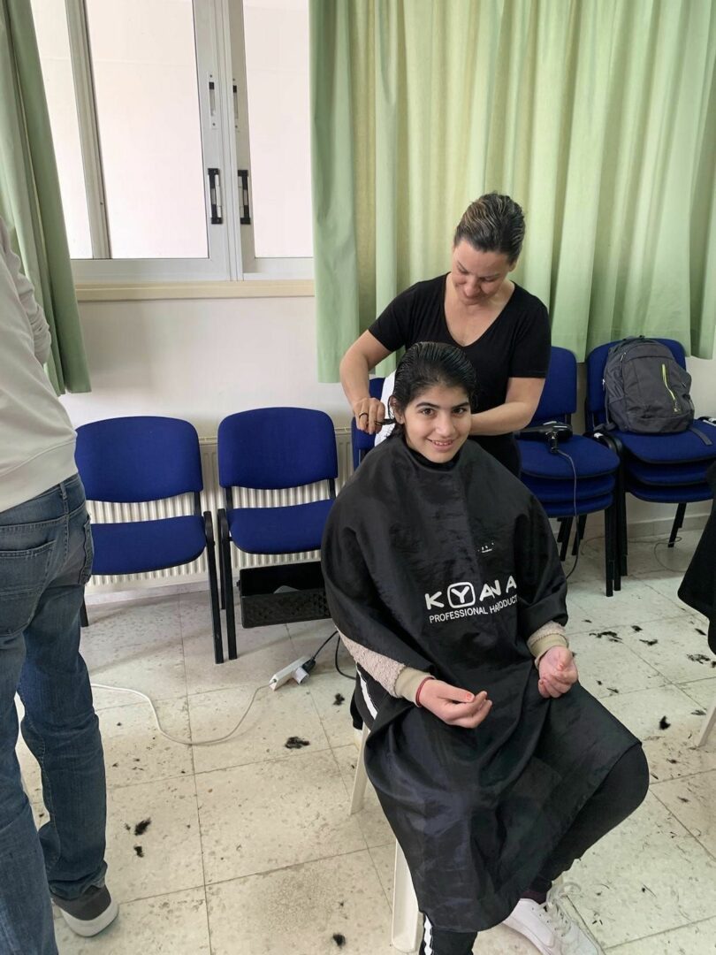 Visit of the District Association of Hairdressers and Barbers of Nicosia to the Nicosia Special School