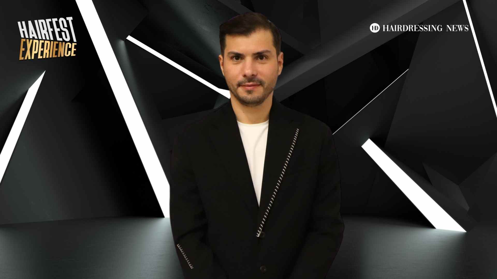 O Lucian Busuioc στο stage του HAIRFEST EXPERIENCE 2024