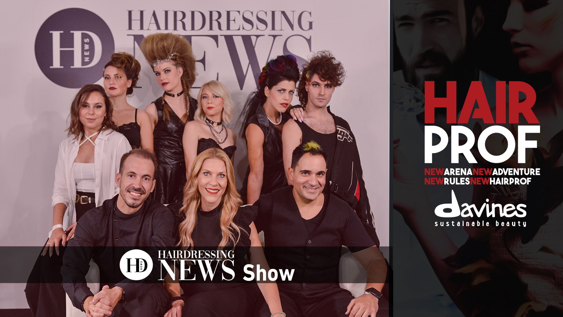 Η ομάδα του Hairdressing News στη Hairprof 2022
